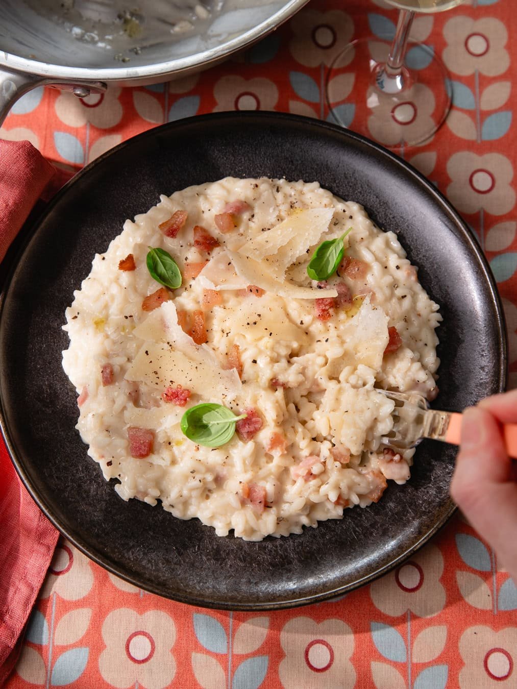 Le meilleur risotto carbonara maison (et sa sauce parfaite) !
