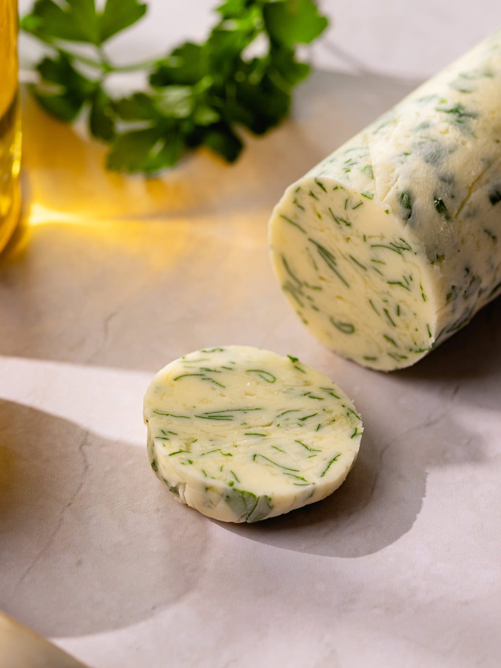 Boudin de beurre à l'ail maison (persilé)