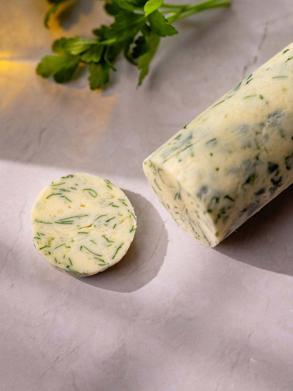 Boudin de beurre à l'ail maison (persilé)