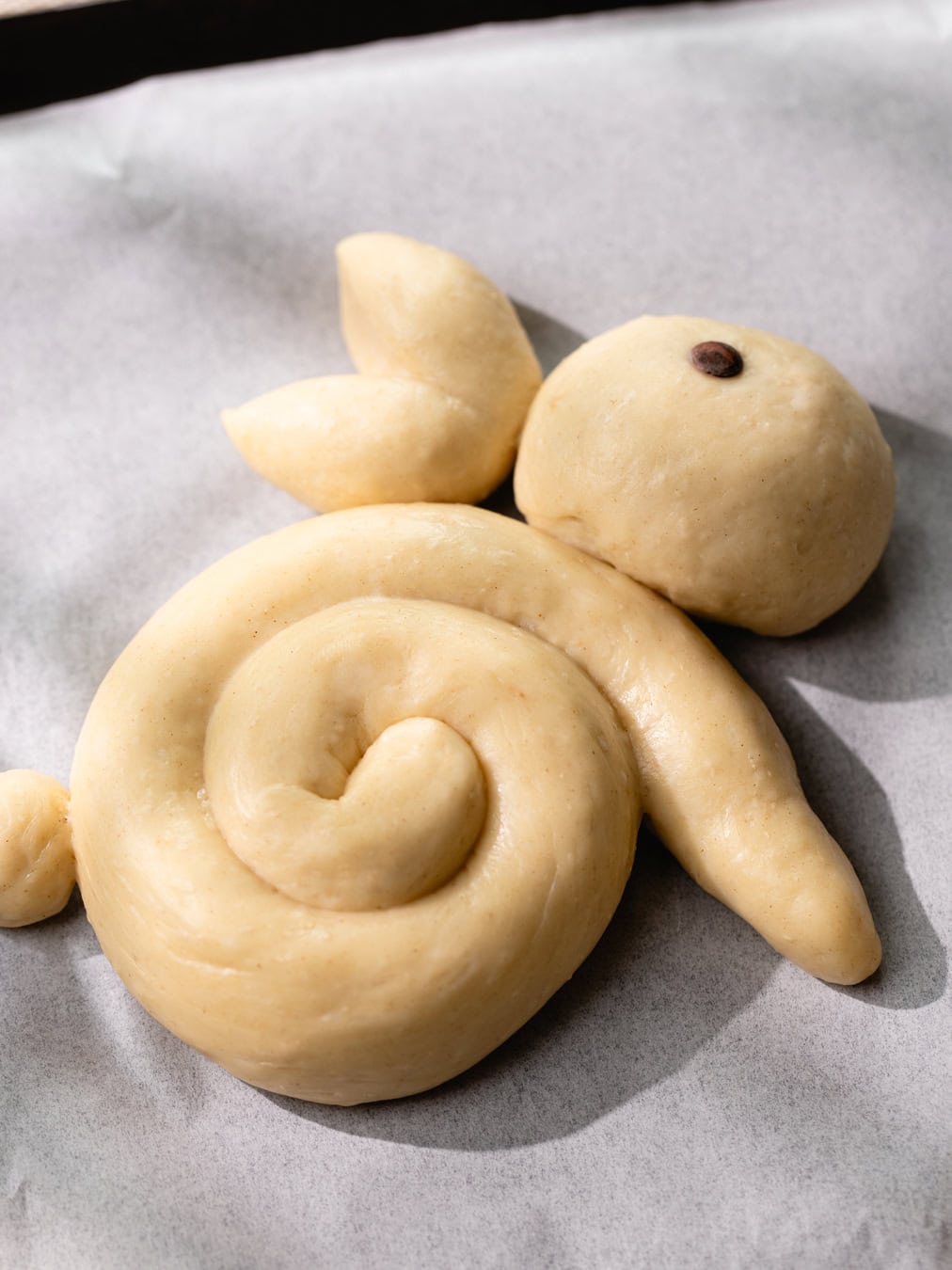 Brioche lapin de Pâques (avant cuisson)